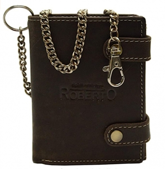 Wild Things Edition Herren Biker Geldbörsen mit RFID Schutz Hosenkette (Hochf. braun)